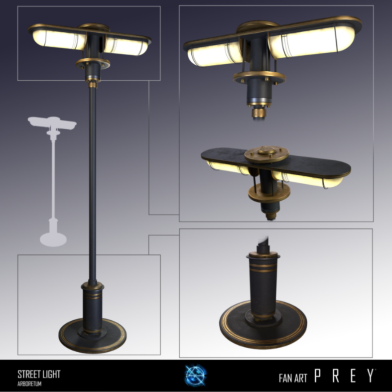 Prey Street Light FanArt. High Quality Render on my Artstation, link in bio :)