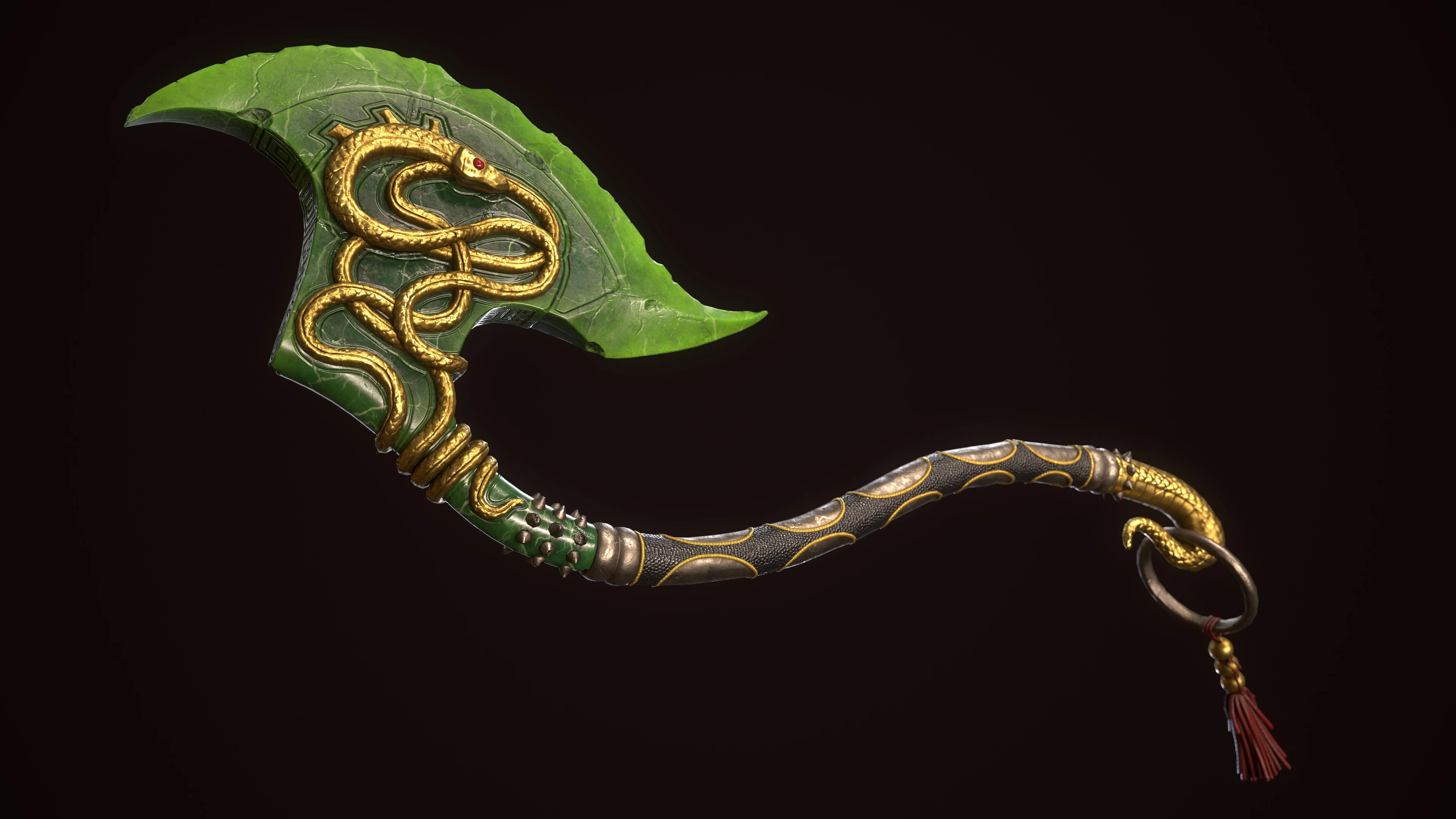 Dragon Jade axe